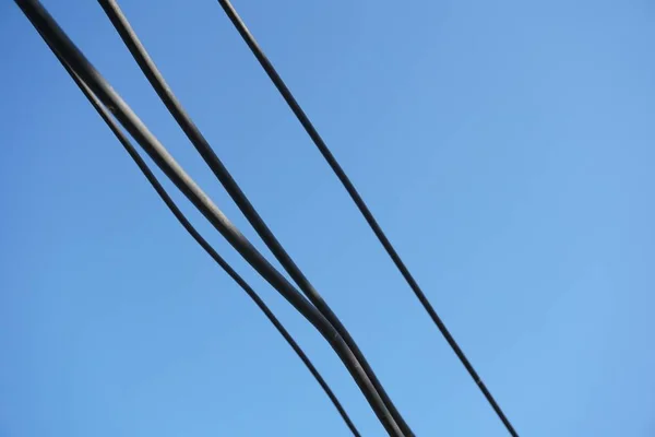 Wire Cable Blue Sky — Stock Photo, Image