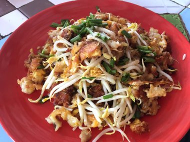 Çıtır kızarmış midye krep, kabuk ile sebze Hoi Tod kızarmış