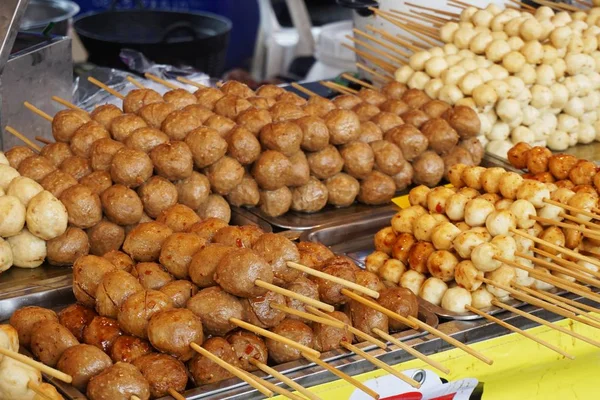 Albóndigas Comida Callejera Tailandia — Foto de Stock