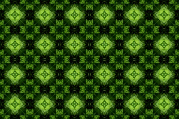 Green Color Seamless Pattern Background — Stock Photo, Image