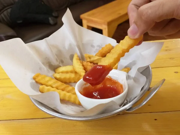 Papas Fritas Comida Callejera —  Fotos de Stock