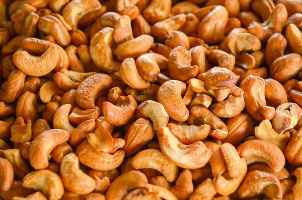 Cashew Nuts Arranged Background — Stock Photo, Image