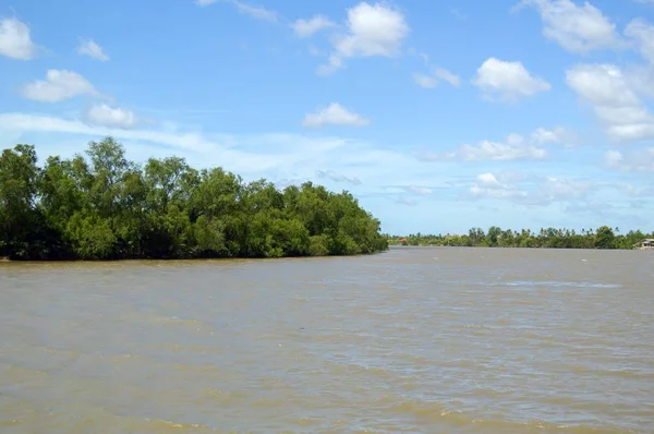 Rio Bangprakong Chachoengsao Tailândia — Fotografia de Stock