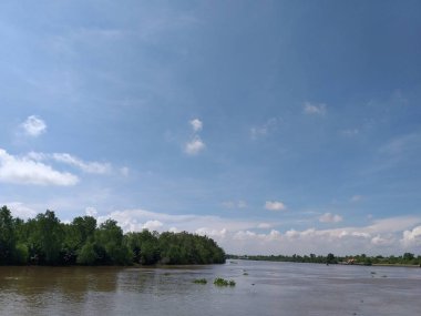 Chachoengsao Tayland 'daki Bangprakong Nehri