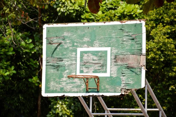 Eski Ahşap Basketbol Çember — Stok fotoğraf