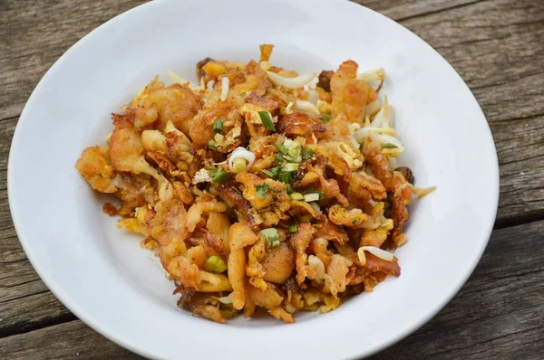 Çıtır kızarmış midye krep, kabuk ile sebze Hoi Tod kızarmış