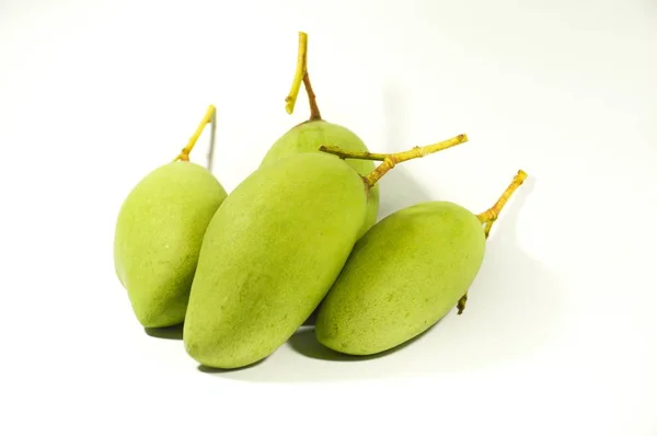 Fresh Mango Fruit White Background — Stock Photo, Image