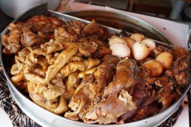 Piyasa satış komposto domuz bacak pot kapatın