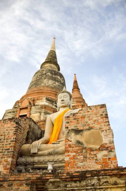 Genel cazibe Wat Yai Chai Mongkol Budist Tapınağı Ayutthaya, Tayland