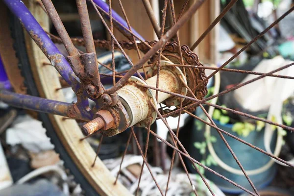 Rusty Chain Bike — Stock Photo, Image