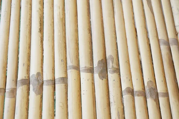 竹のテーブルの質感を閉じる — ストック写真