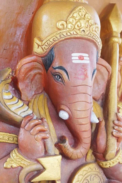 Nahaufnahme Der Ganesh Statue Öffentlichen Tempel Thailand — Stockfoto