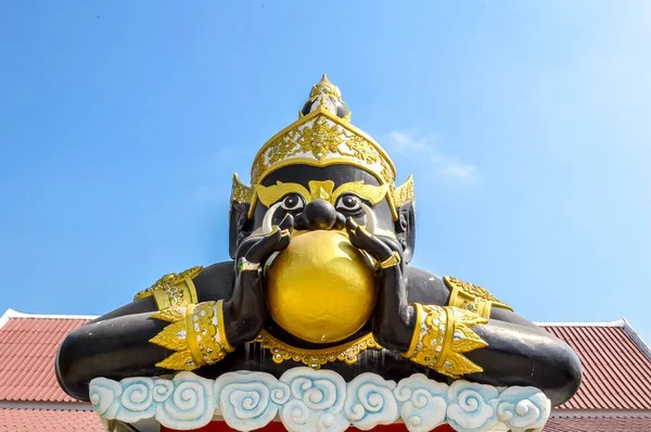 Rahu Standbeeld Tempel Thailand — Stockfoto