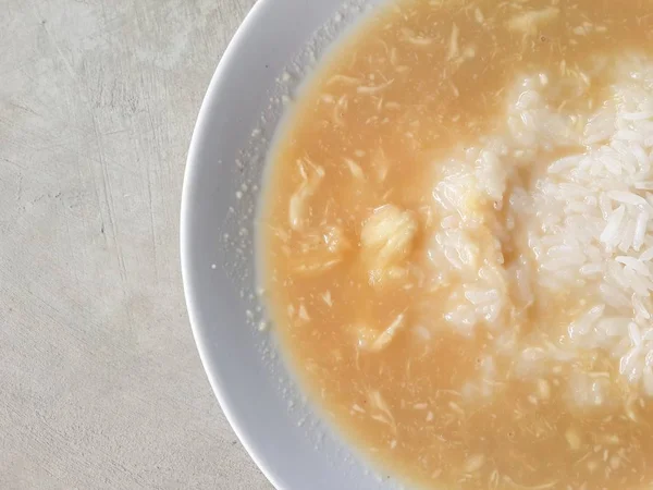 Postre Tailandés Arroz Pegajoso Con Durian Leche Coco —  Fotos de Stock