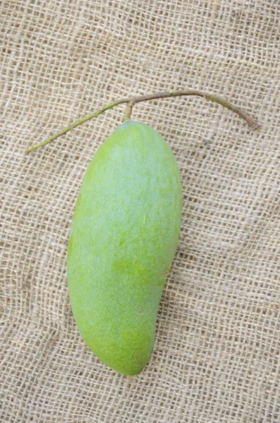 Zelený Mango Hnědé Tkaniny — Stock fotografie