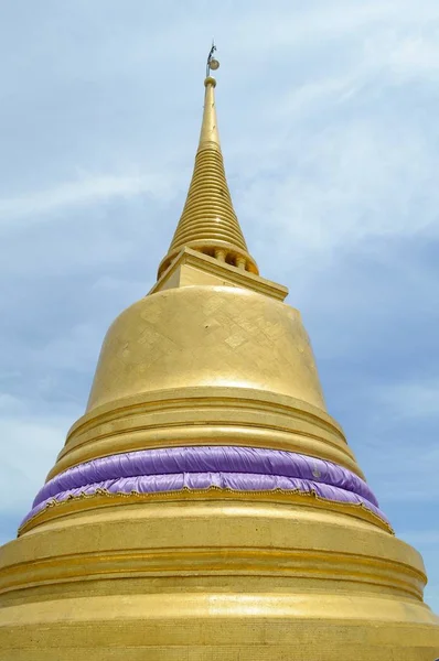Zlatá Pagoda Thajsku Wat Sraket — Stock fotografie