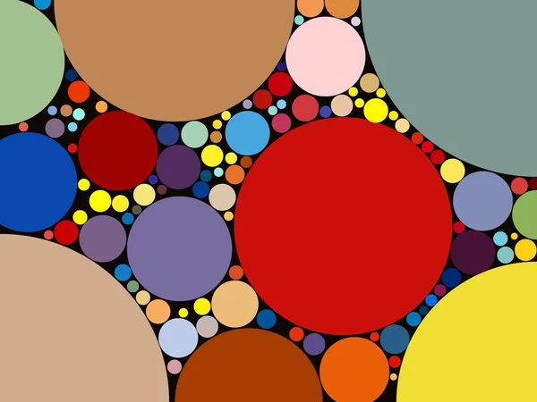 Arte Cerchi Colorati Modello Sfondo — Foto Stock