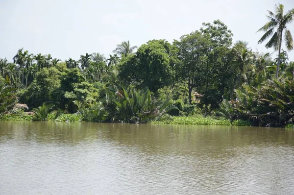 Río Bangprakong Chachoengsao Tailandia — Foto de Stock