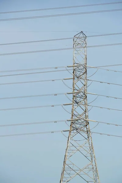 Elektrisk Pylon Landet Thailand — Stockfoto