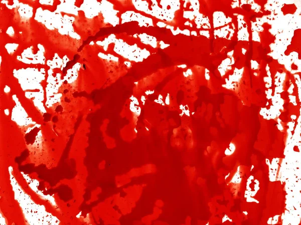 Rosso Sangue Sfondo Bianco — Foto Stock