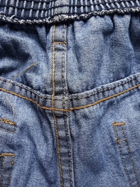 Cerrar Costura Textura Jean — Foto de Stock