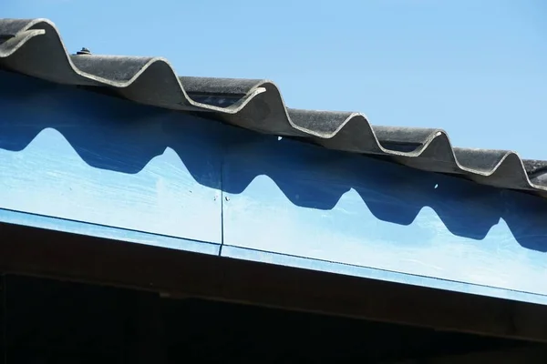 close up tile roof in country Thailand