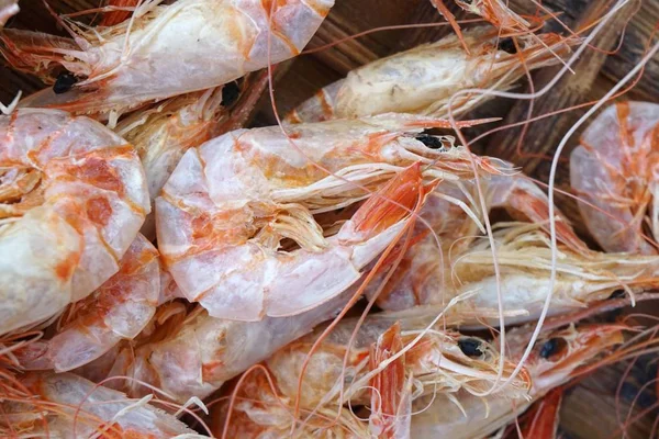 Menutup Udang Kecil Kering Untuk Memasak — Stok Foto