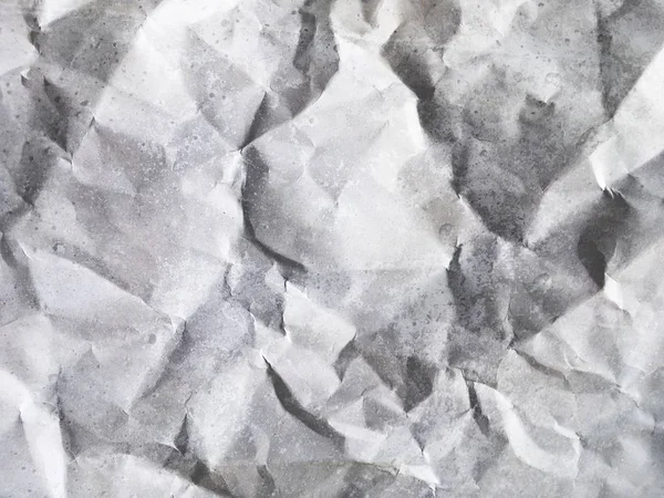 Close White Wrinkled Paper Texture — Stock Photo, Image