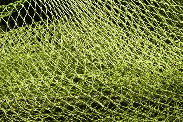 close up of a fishing net texture