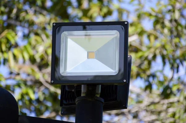 Lichtmast Naturgarten — Stockfoto