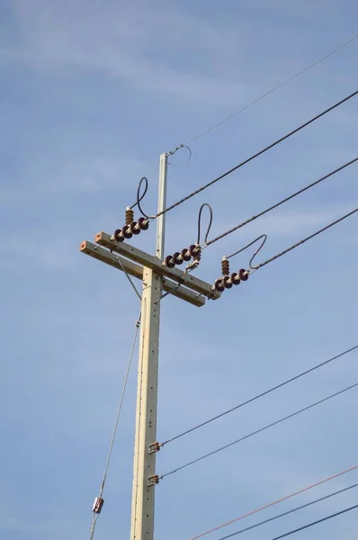 Tayland Elektrik Direğini Kapatın — Stok fotoğraf