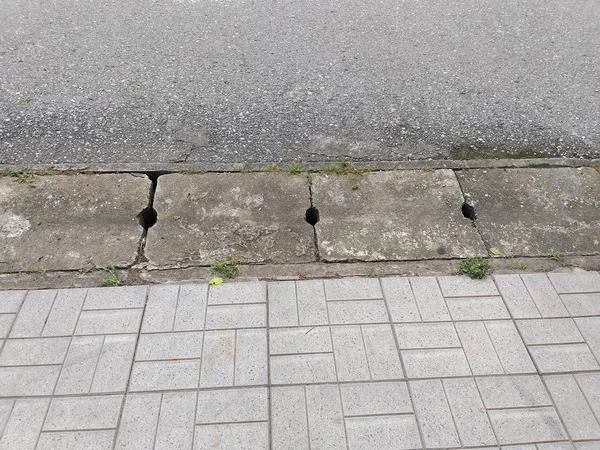 Cement Drain Street — Stock Photo, Image