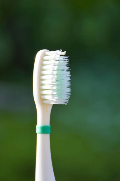 Close Toothbrush Blur Background — Stock Photo, Image