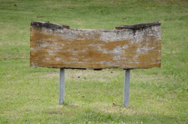 boş etiket yeşil çimlere yapışıyor