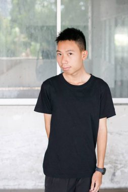 Bangkok Tayland 'daki genç adamı kapatın.