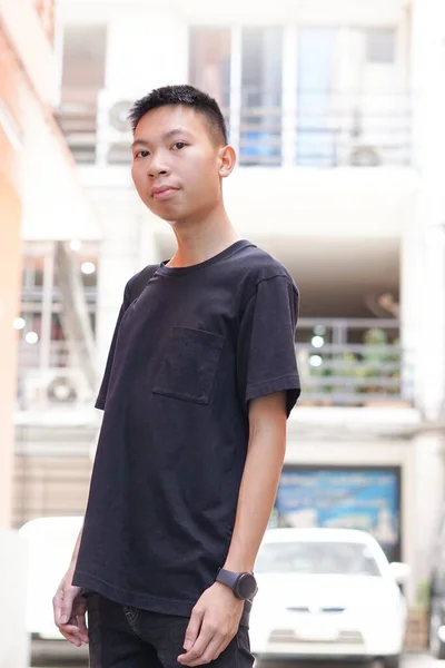 Nahaufnahme Eines Jungen Mannes Bangkok Thailand — Stockfoto