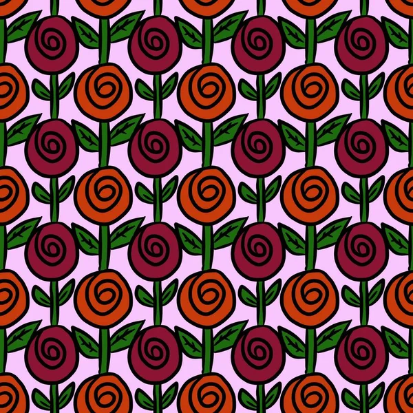 Nahtlose Muster Hintergrund Der Schönen Blume — Stockfoto
