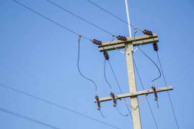 Tayland 'ın elektrik direğini kapatın.