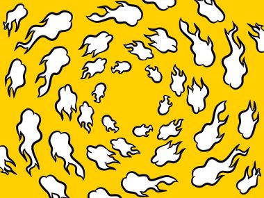 Soyut arkaplanın beyaz ve sarı rengi