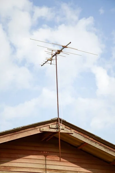 Antena Starym Dachu — Zdjęcie stockowe