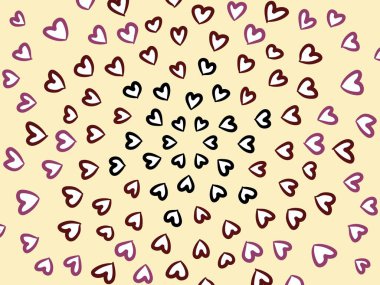 sanat kalp şekli sarı renkte