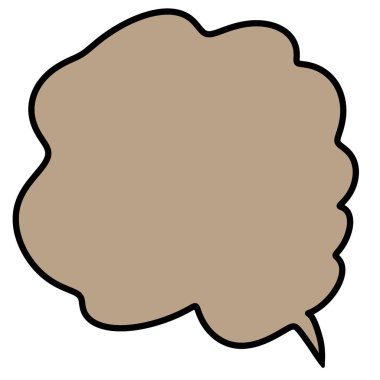 Çizgi film karalama sallama konuşma balonu