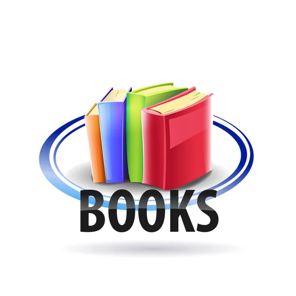 Logotipo Livros Cores Imagem Vetorial — Vetor de Stock