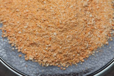 Yakın plan tarhana çorbası arkaplanı.