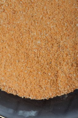 Yakın plan tarhana çorbası arkaplanı.