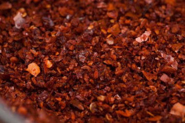 Kırmızı acı biber, yakın çekim baharat..