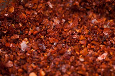 Kırmızı acı biber, yakın çekim baharat..