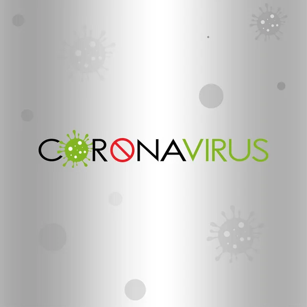 Coronavirus 2020 Bactérias Coronavírus Fundo Ilustração Vetorial — Vetor de Stock