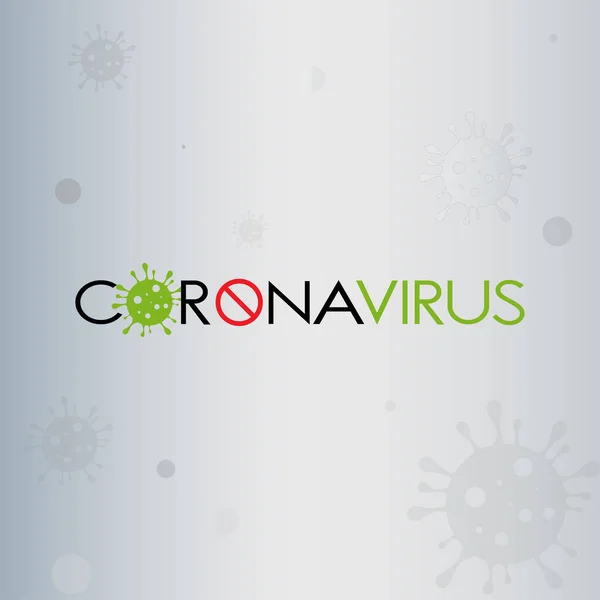 Coronavirus 2020 Coronavirus Bacterias Ιστορικό Εικονογράφηση Διανύσματος — Διανυσματικό Αρχείο