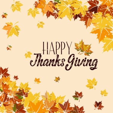 Yapraklı Şükran Günü çizimin kutlu olsun.